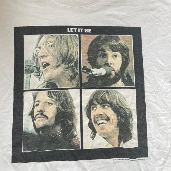 Vintage t-shirt The Beatles “let it be” by Gildan 1992 - Picture 2 of 4